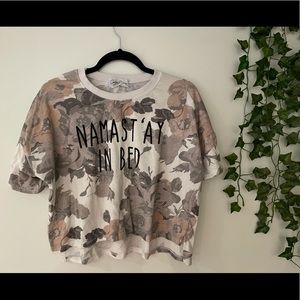 Floral Cropped Graphic Tee